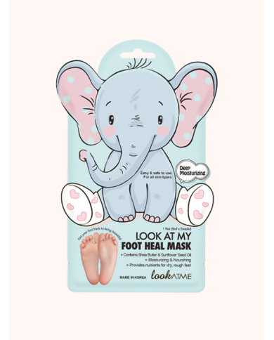 Look At Me Foot Relax Mask Bear – Masque hydratant pieds