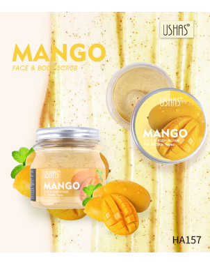 USHAS - Face & Body Scrub - Gommage Visage et Corps - Mango