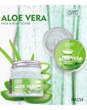 USHAS - Face & Body Scrub - Gommage Visage et Corps - Aleo Vera