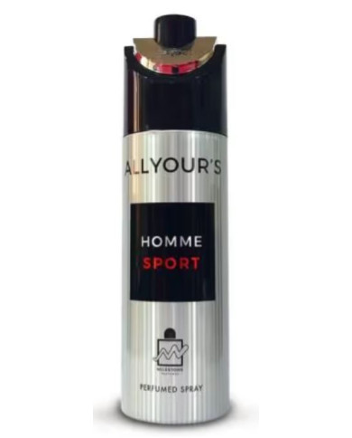 ALL YOURS Déodorant Spray Homme 200ml | Déodorant Aromatique Masculin | Cherry Beauty Tunisie