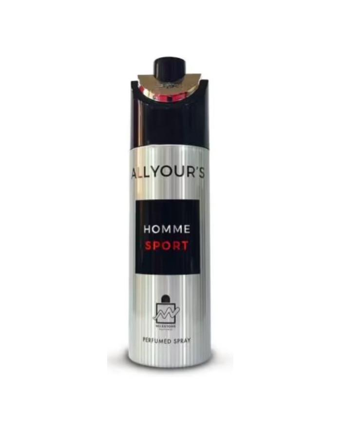 ALL YOURS Déodorant Spray Homme 200ml | Déodorant Aromatique Masculin | Cherry Beauty Tunisie