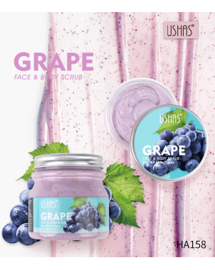 USHAS - Face & Body Scrub - Gommage Visage et Corps - Raisins