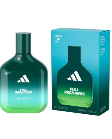 Adidas Full Recharge EDP 100ml | Parfum Unisexe Frais & Boisé | Cherry Beauty Tunisie