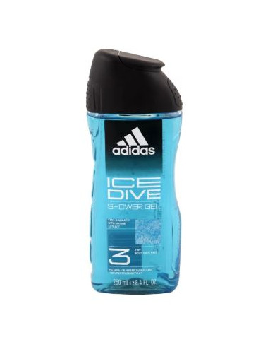 Adidas Ice Dive Gel Douche 250ml | Gel Douche Homme Fraîcheur Intense | Cherry Beauty