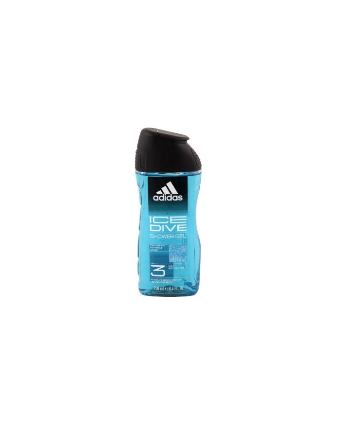 Adidas Ice Dive Gel Douche 250ml | Gel Douche Homme Fraîcheur Intense | Cherry Beauty