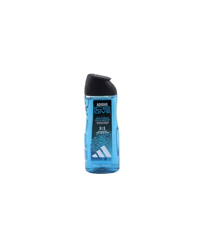 Adidas Ice Dive Gel Douche 3-en-1 400ml | Homme Fraîcheur Sport | Cherry Beauty Tunisie
