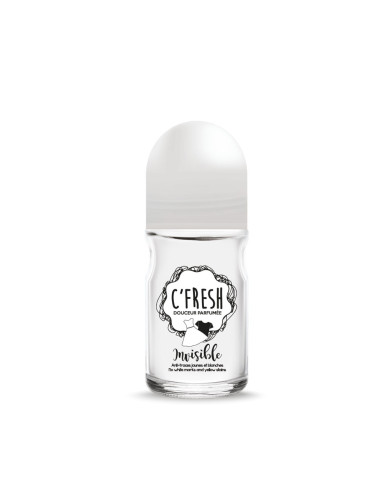 C’Fresh Roll-On Invisible 50ml | Anti-Traces Blanches & Jaunes | Cherry Beauty Tunisie