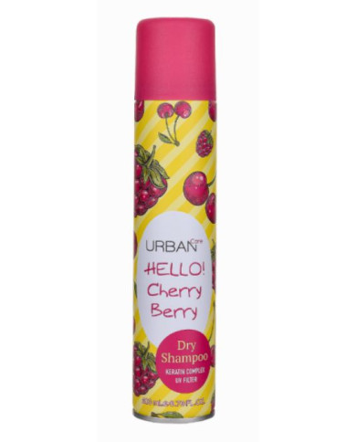 URBAN Care Shampooing Sec Hello Cherry Berry 200ml | Dry Shampoo Parfum Fruité | Cherry Beauty Tunisie