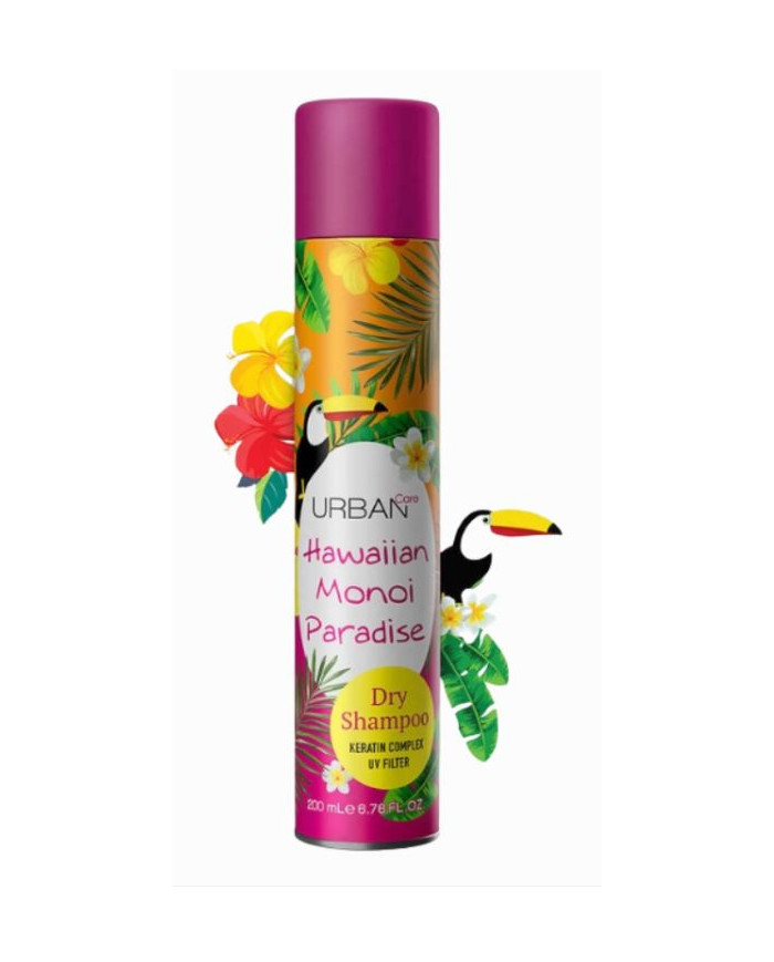 URBAN Care Shampooing Sec Hawaiian Monoi Paradise 200ml | Dry Shampoo Tropical | Cherry Beauty Tunisie