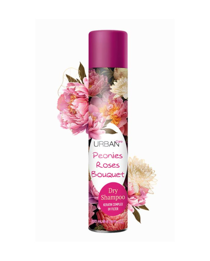 URBAN Care Shampooing Sec Pivoines Roses Bouquet 200ml | Dry Shampoo Floral | Cherry Beauty Tunisie