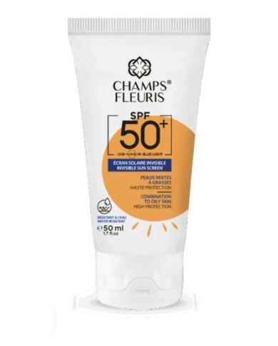 Champs Fleuris Écran Solaire Invisible SPF50+ 50ml | Protection UV Anti-Âge | Cherry Beauty Tunisie