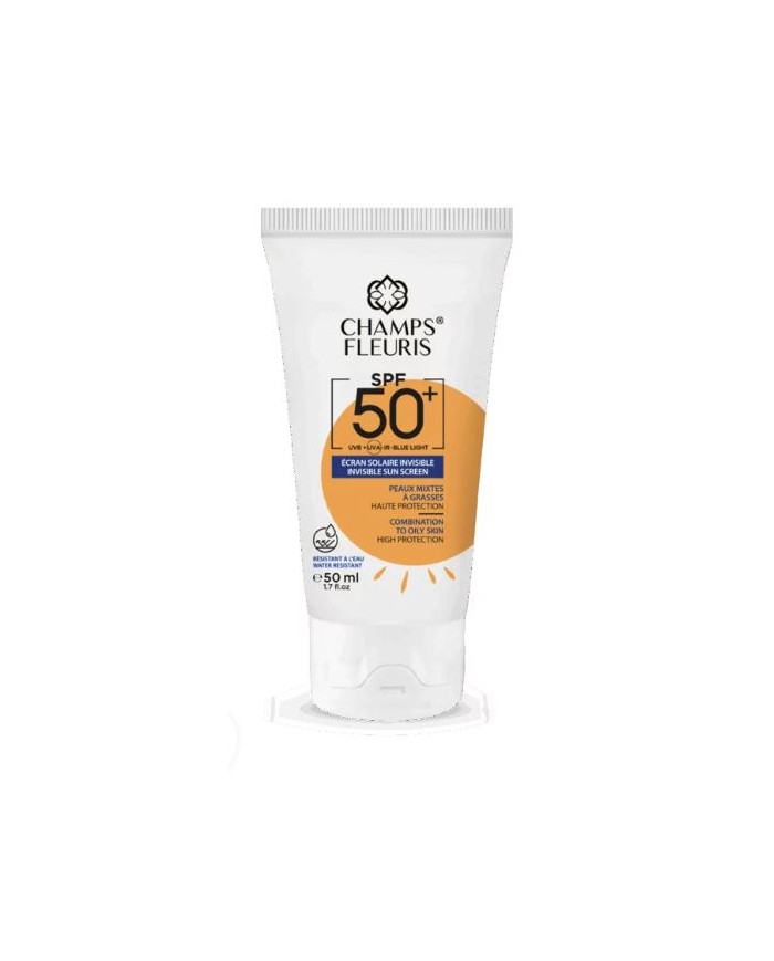 Champs Fleuris Écran Solaire Invisible SPF50+ 50ml | Protection UV Anti-Âge | Cherry Beauty Tunisie