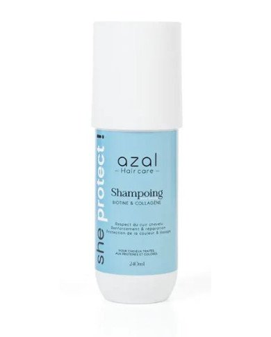 Azal SHE PROTECT Shampooing Sans Sulfate 240ml | Biotine & Collagène | Cherry Beauty Tunisie
