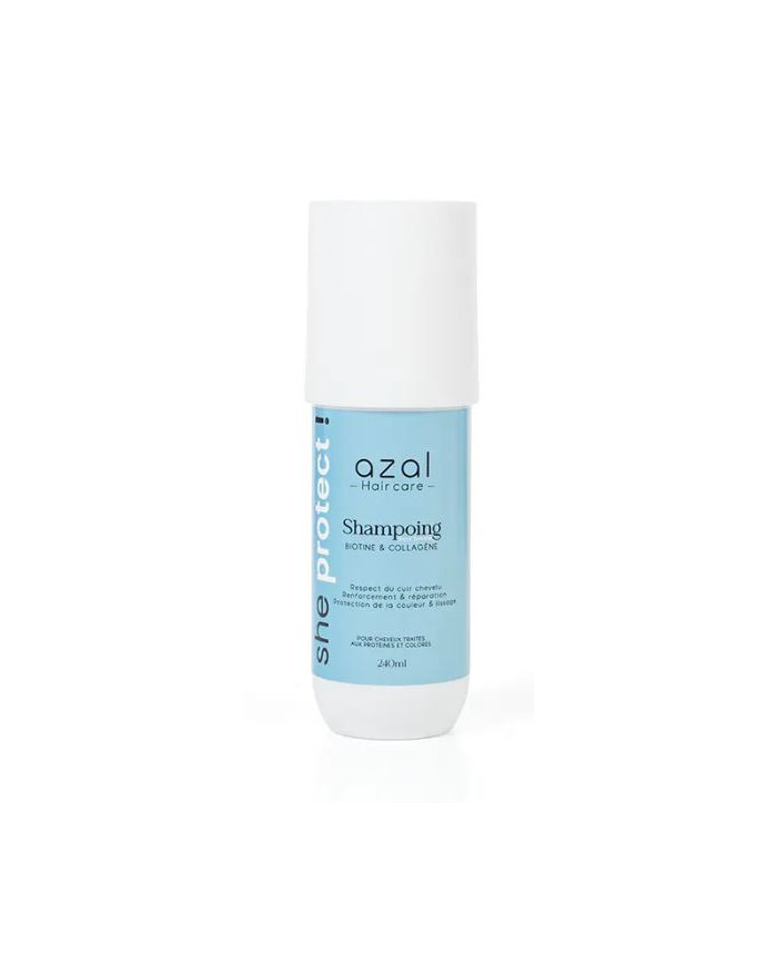 Azal SHE PROTECT Shampooing Sans Sulfate 240ml | Biotine & Collagène | Cherry Beauty Tunisie