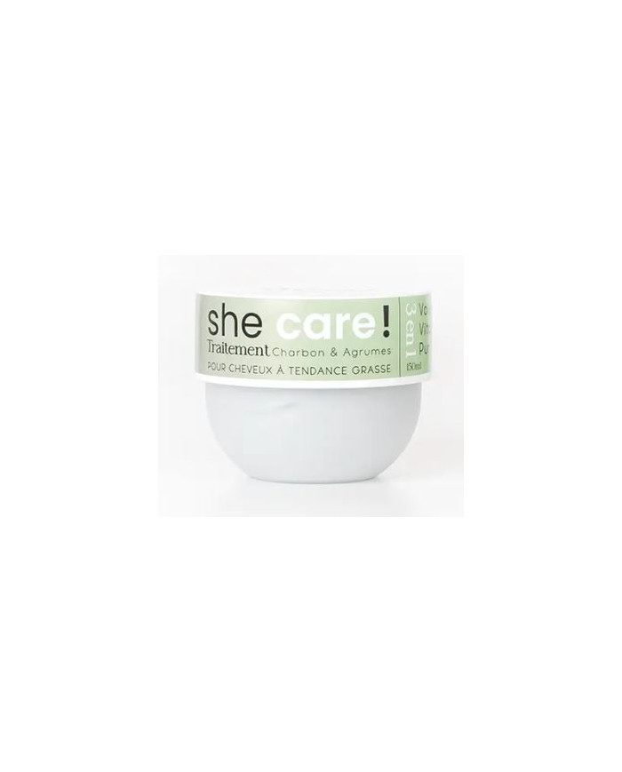 Azal SHE CARE Traitement Cheveux Gras 150ml | Charbon & Agrumes | Cherry Beauty Tunisie