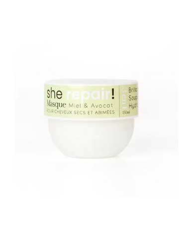Azal SHE REPAIR Masque Cheveux Secs 150ml | Miel & Avocat | Cherry Beauty Tunisie