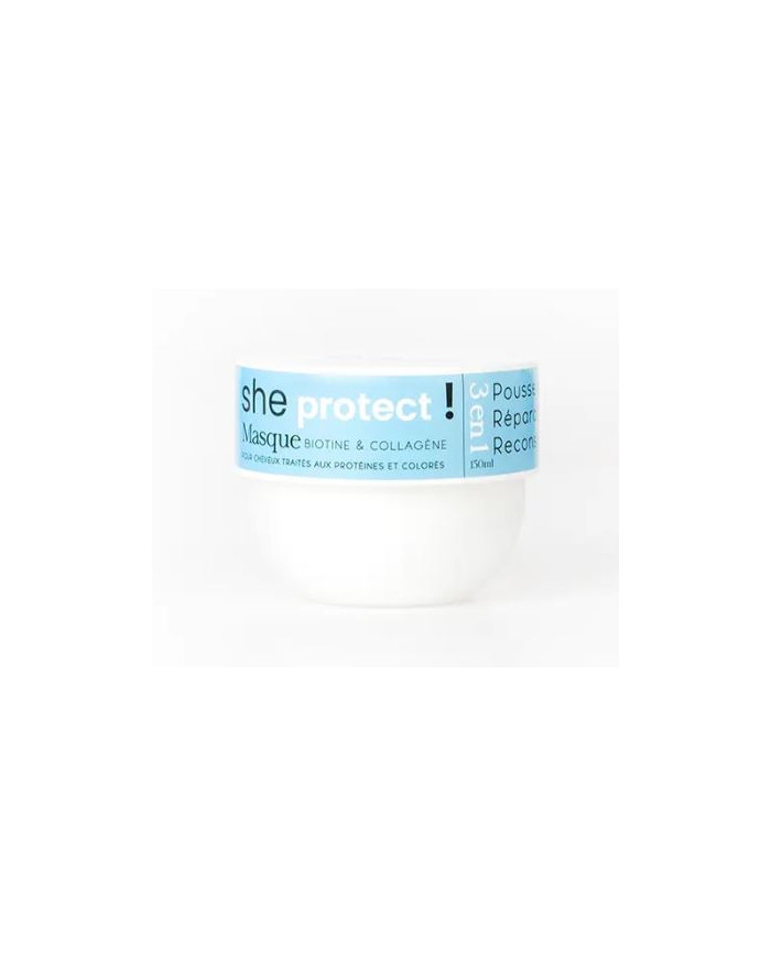 Azal SHE PROTECT Masque Sans Sulfate 150ml | Biotine & Collagène | Cherry Beauty Tunisie