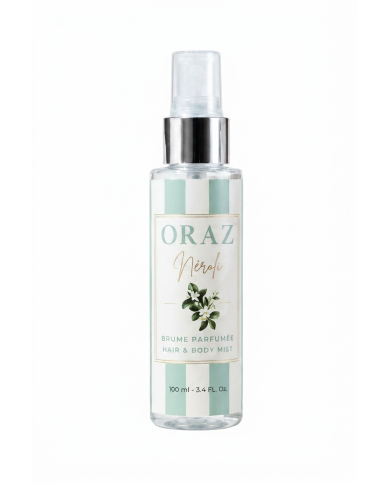 ORAZ Néroli Intense Hair & Body Mist 100ml | Brume Parfumée Femme & Homme | Cherry Beauty Tunisie