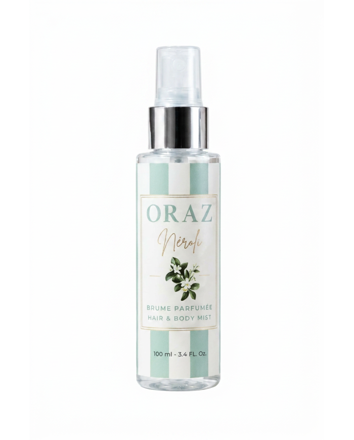 ORAZ Néroli Intense Hair & Body Mist 100ml | Brume Parfumée Femme & Homme | Cherry Beauty Tunisie