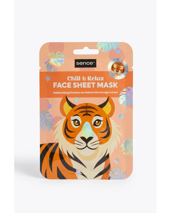SENCE Chill & Relax Face Sheet Mask | Masque Tissu Hydratant Orange | Cherry Beauty Tunisie