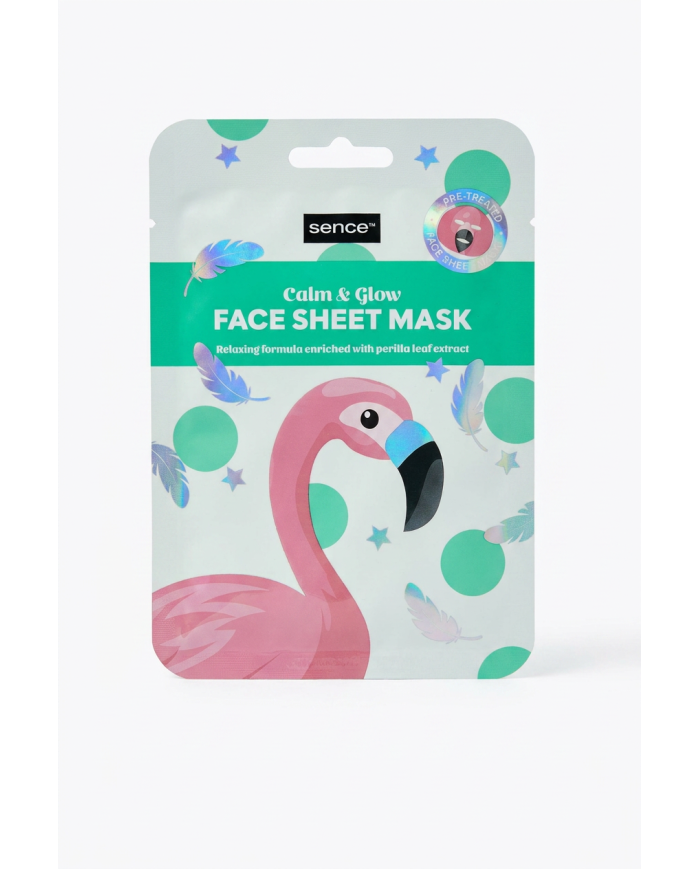 SENCE Calm & Glow Face Sheet Mask | Masque Tissu Apaisant Pérille | Cherry Beauty Tunisie