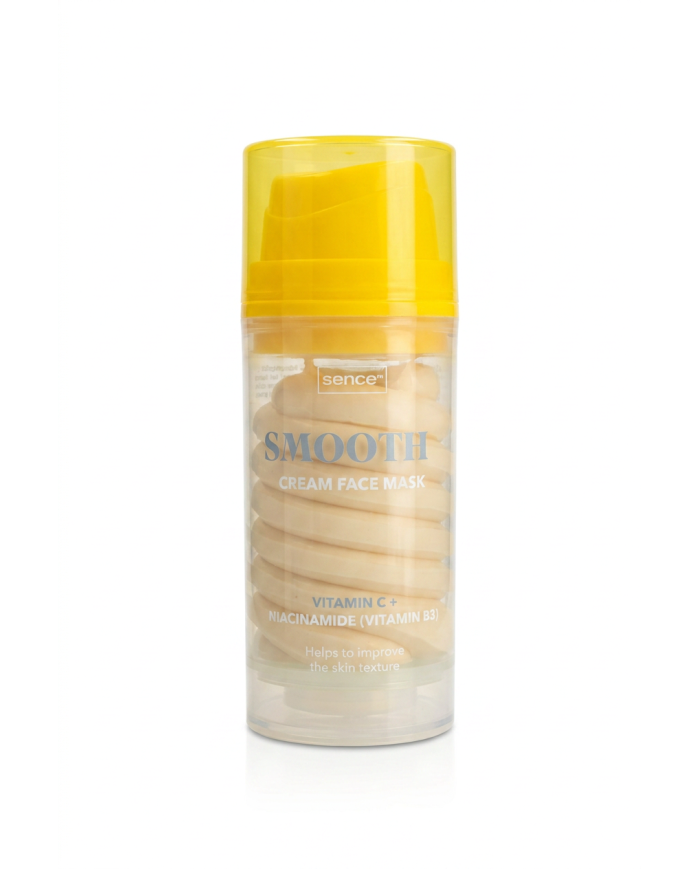 SENCE Smooth Cream Face Mask 100ml | Vitamine C & Niacinamide | Cherry Beauty Tunisie