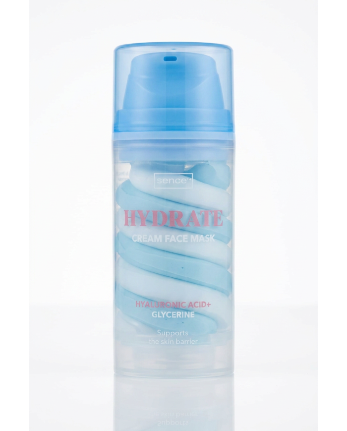 SENCE Hydrate Cream Face Mask 100ml | Acide Hyaluronique & Glycérine | Cherry Beauty Tunisie