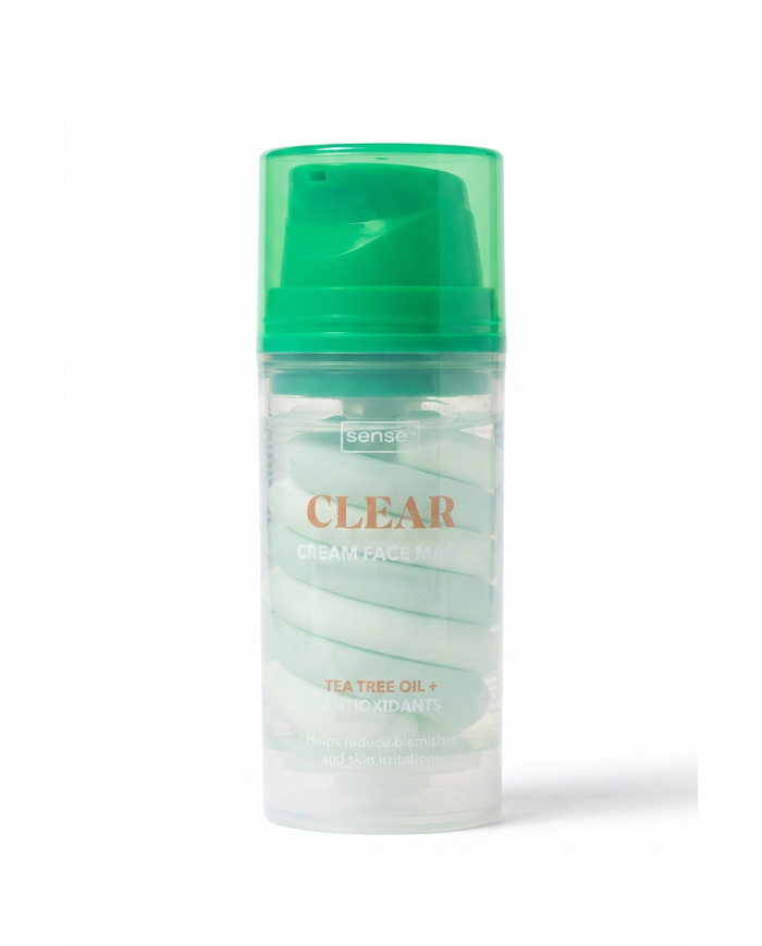 SENCE Clear Cream Face Mask 100ml | Tea Tree & Antioxydants | Cherry Beauty Tunisie