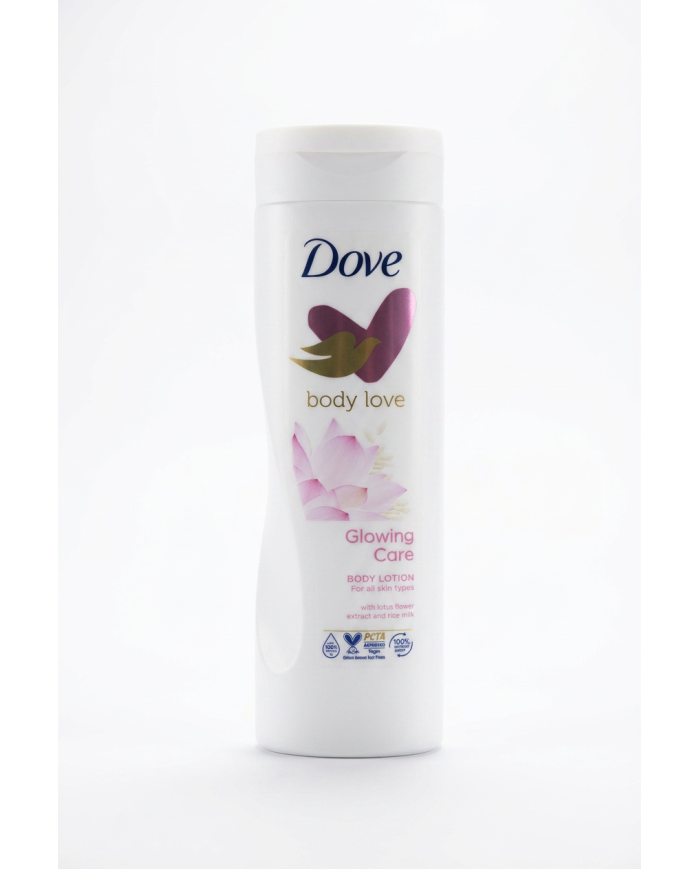 Dove Body Love Glowing Care Body Lotion 250ml | Fleur de Lotus & Lait de Riz | Cherry Beauty Tunisie