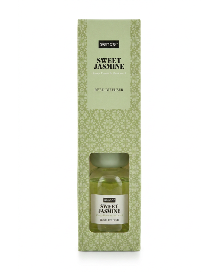 SENCE Sweet Jasmine Reed Diffuser 100ml | Jasmin, Fleur d’Oranger & Musc | Cherry Beauty Tunisie
