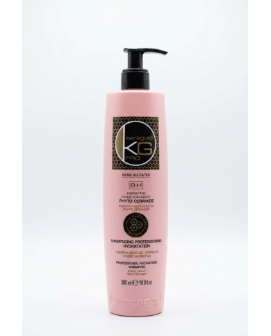 KERAGOLD BH Shampoing Hydra Curls 500ml | Sans Sulfates | Kératine & Huile d'Avocat | Cherry Beauty Tunisie