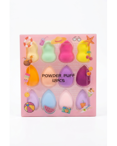 Set de 12 Beauty Blender | Éponges Maquillage Visage | Cherry Beauty Tunisie