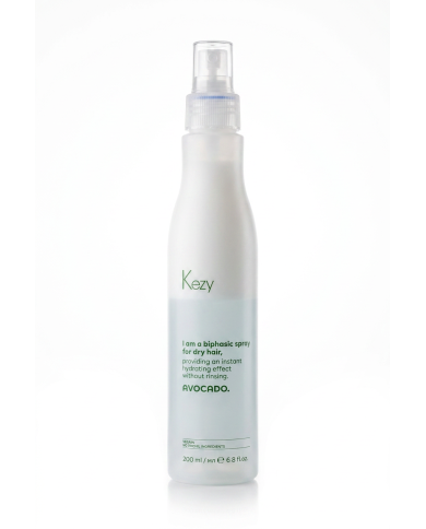 KEZY I Am Biphasic Spray Cheveux Secs 200ml | Spray Sans Rinçage à l'Avocat | Cherry Beauty Tunisie