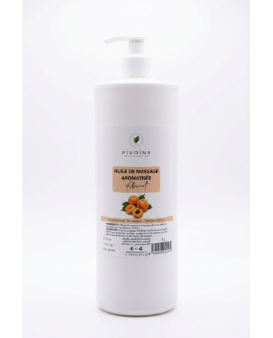 PIVOINE Huile Massage Abricots 1L | Huile Corps Aromatisée | Cherry Beauty Tunisie