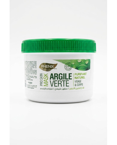PHENIX Pro Skin Mask Argile Verte Purifiante | Masque Visage & Corps | Cherry Beauty Tunisie