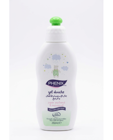 PHENIX Gel Douche Bébé Pomme 250ml | Hypoallergénique & Moussant | Cherry Beauty Tunisie
