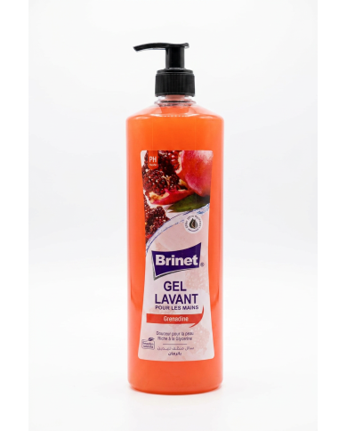 BRINET Gel Lavant Mains Grenadine 1L | Savon Liquide Parfumé | Cherry Beauty Tunisie