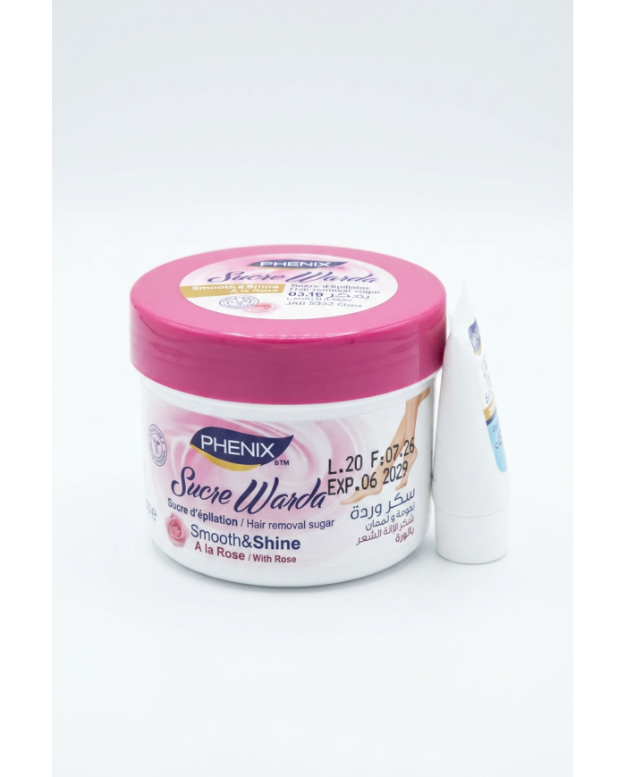PHENIX Sucre d'Épilation Rose 200g | Sucre Dépilatoire | Cherry Beauty Tunisie
