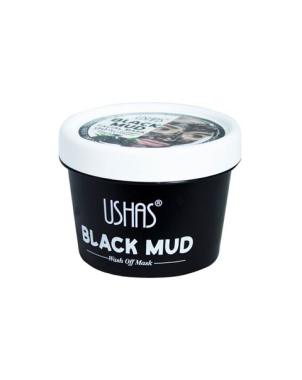 USHAS - Black Mud Mask - Masque Visage Boue Noir - Eclat