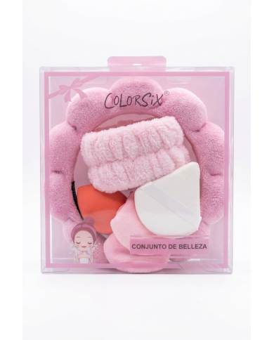 Kit Serre-Tête Bandeau Beauty Blender & 3 Éponges Triangle | Cherry Beauty Tunisie