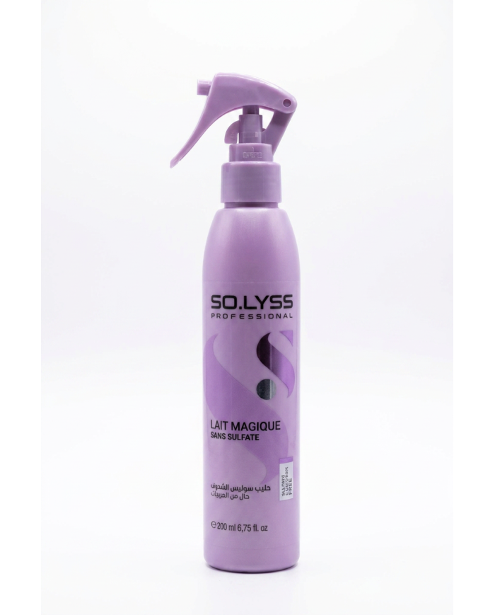 SOLYSS Lait Magique 200ml | Soin Démêlant Sans Rinçage | Kératine | Cherry Beauty