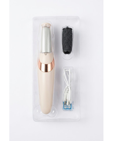Electric Pedi Callous Remover | Râpe Électrique Anti-Callosités | 2 Têtes | Cherry Beauty