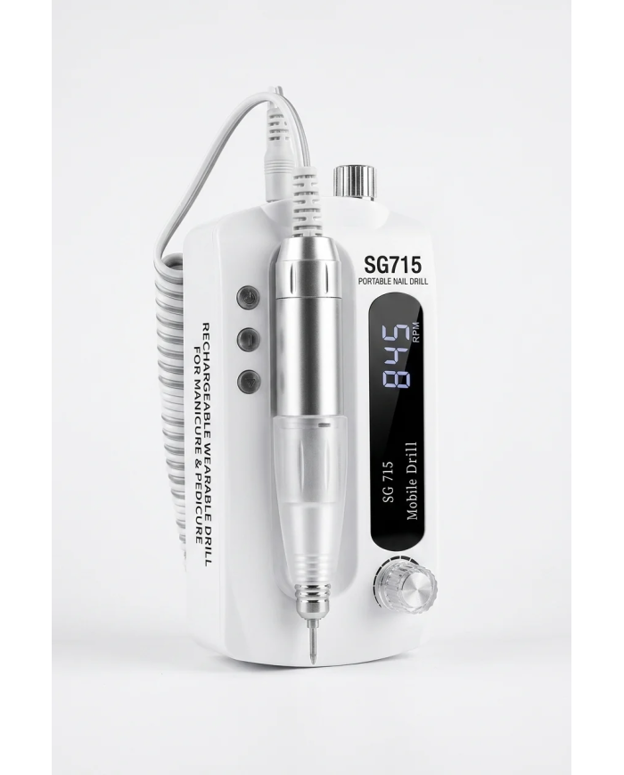 Portable Nail Drill SG-715 45 000 RPM | Ponceuse Ongles 36W | Cherry Beauty Tunisie