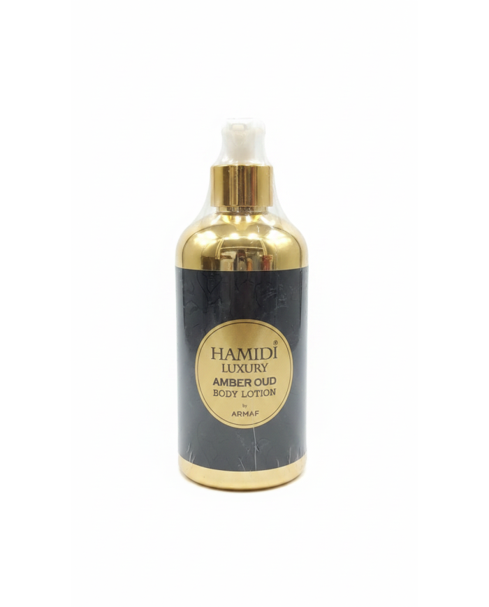 HAMIDI LUXURY Body Lotion Amber Oud 500ml – Lait Corps Parfumé Ambre & Oud