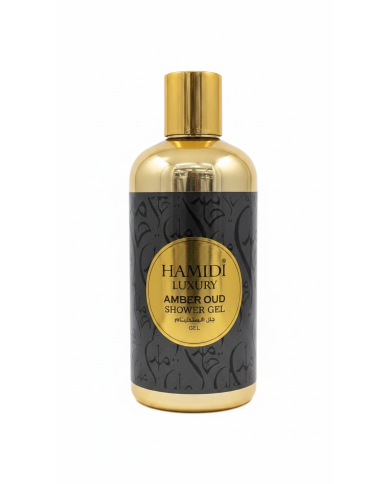 HAMIDI LUXURY Amber Oud Shower Gel 500ml | Gel Douche Ambre & Oud | Cherry Beauty