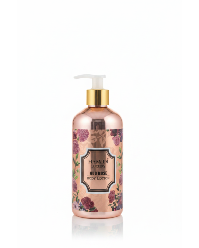 HAMIDI LUXURY Body Lotion Oud Rose 500ml | Lait Corps Parfumé | Cherry Beauty