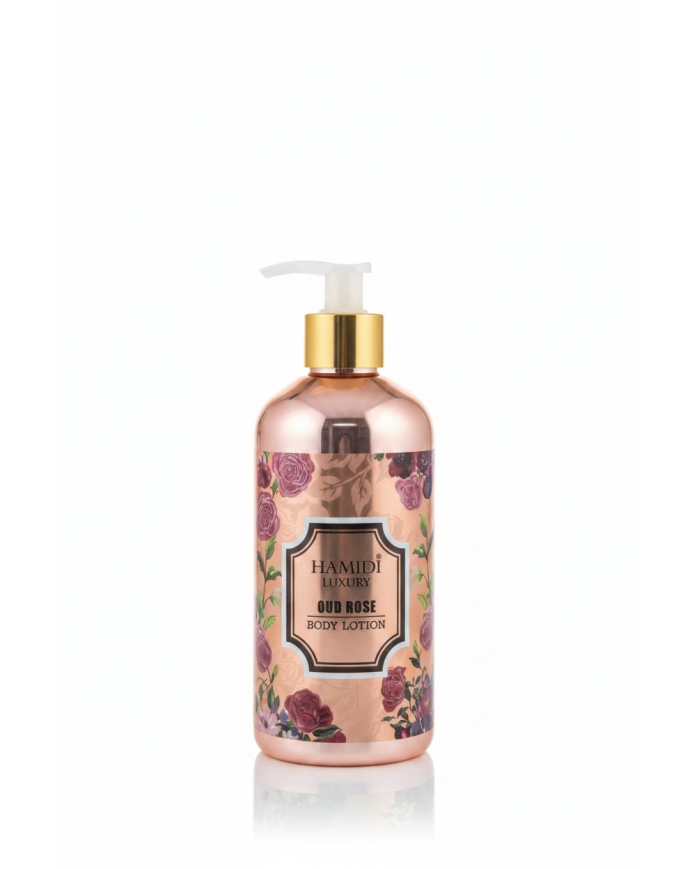HAMIDI LUXURY Body Lotion Oud Rose 500ml | Lait Corps Parfumé | Cherry Beauty