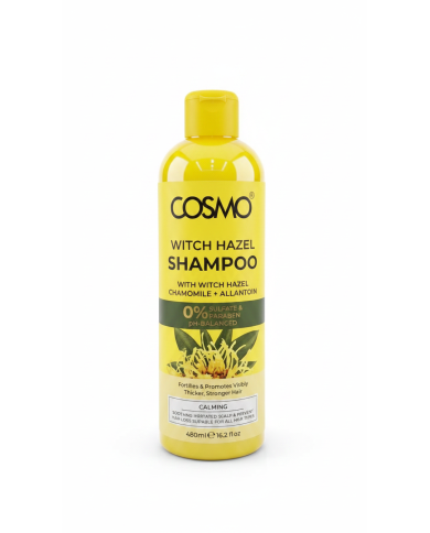 COSMO Shampoing Witch Hazel 480ml | Camomille & Allantoïne | Sans Sulfates