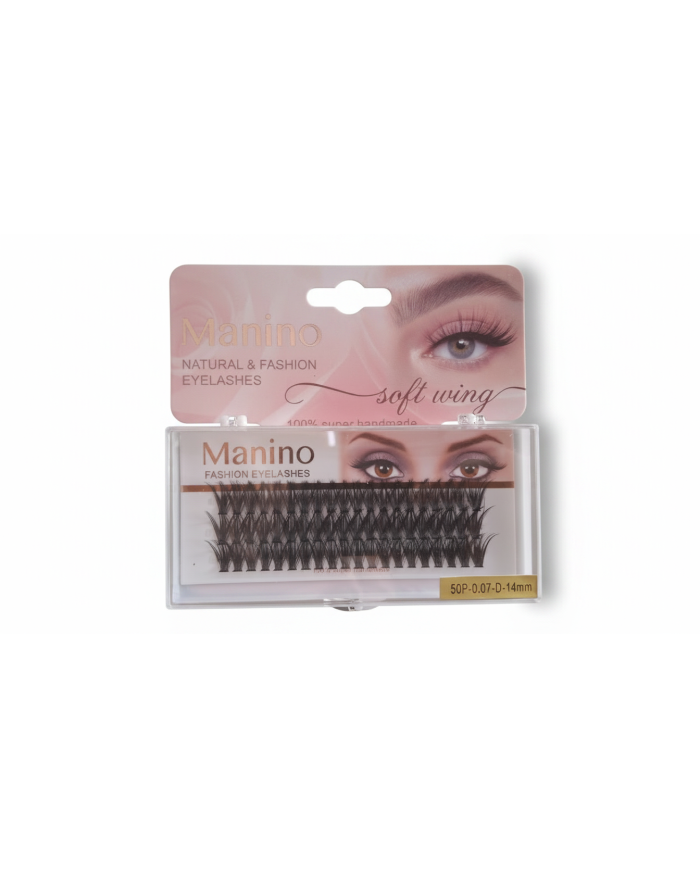Manino Cils à Cil 50P 0.07mm 14mm | Extensions de Cils | Cherry Beauty Tunisie