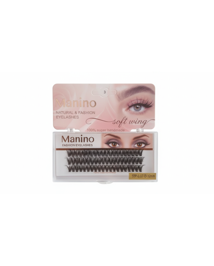 Manino Cils à Cil 50P 0.07mm 12mm | Extensions de Cils | Cherry Beauty Tunisie